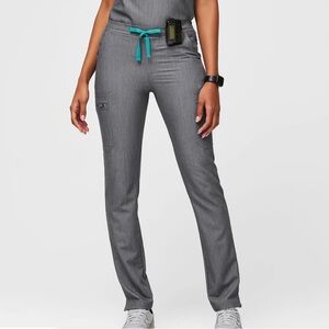 Figs Yola Skinny Pants Heathered Denim NWT S/T